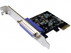 כרטיס PCI-E  פרלל 1x  + פחית LOW PROFILE