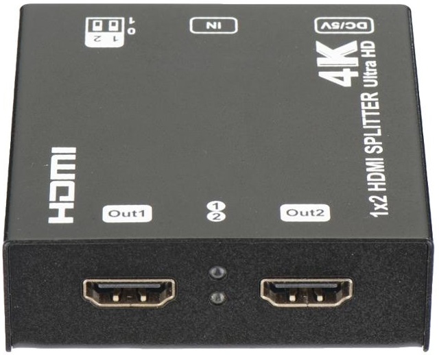 מפצל HDMI 4K60HZ EDID HDCP2.2 ל-2 יציאות 