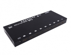 מפצל מסך HDMI 4K 60MHZ ל-8 מסכים EDID חברת WAVE