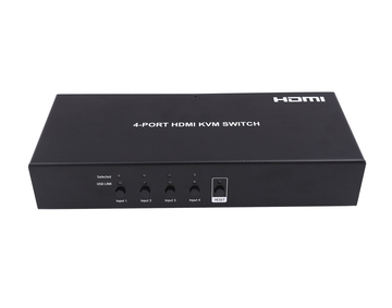 WAVE בורר HDMI+USB KVM  ל-4 PC עם BORDER SW  